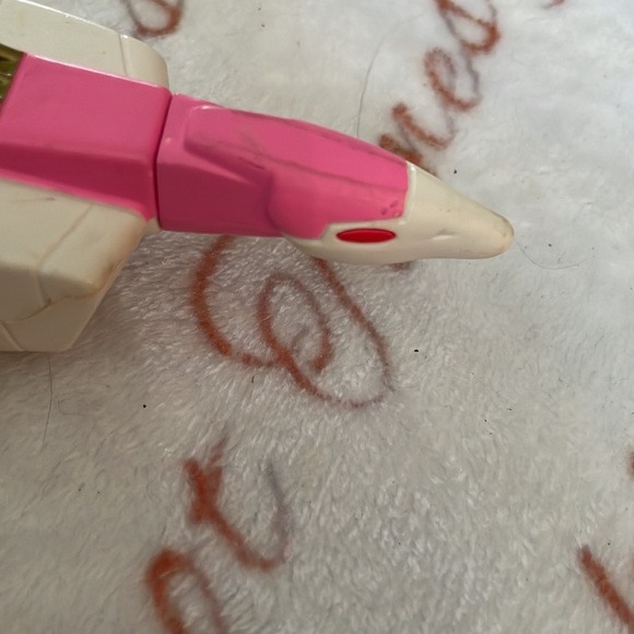 Vintage 1995 Saban MMPR Pink Power Ranger Plane Ninjazord Crane Vehicle Jet - Picture 3 of 3